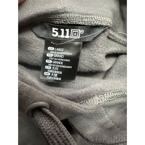 5.11 Tactical Series Mens Sz XL Gray Hoodie, Sweatshirt Police Law Enforcement - Picture 2 of 6